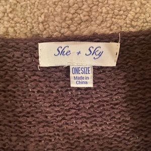 She + Sky light weight sweater